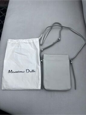 Massimo Dutti Nappa Leather Mini Crossbody Bag